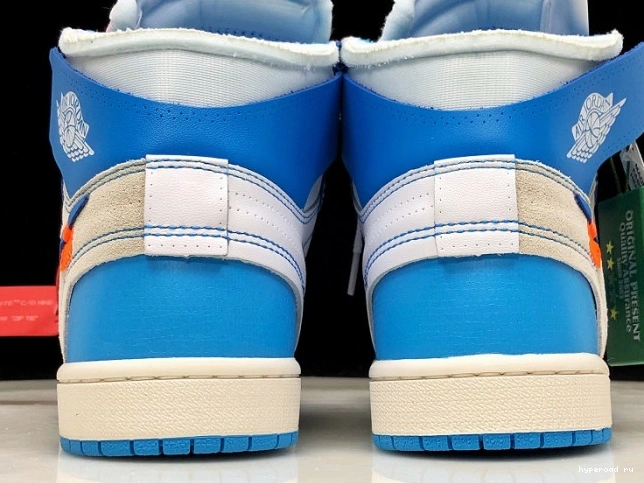 Jordan Off-White 1 Blue Powder AQ0818-148 Air UNC 1006